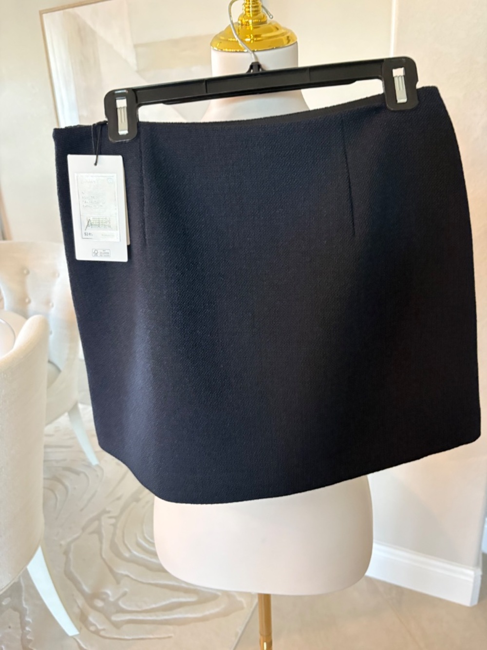 NWT Theory Navy Multi Classic Tweed Skirt